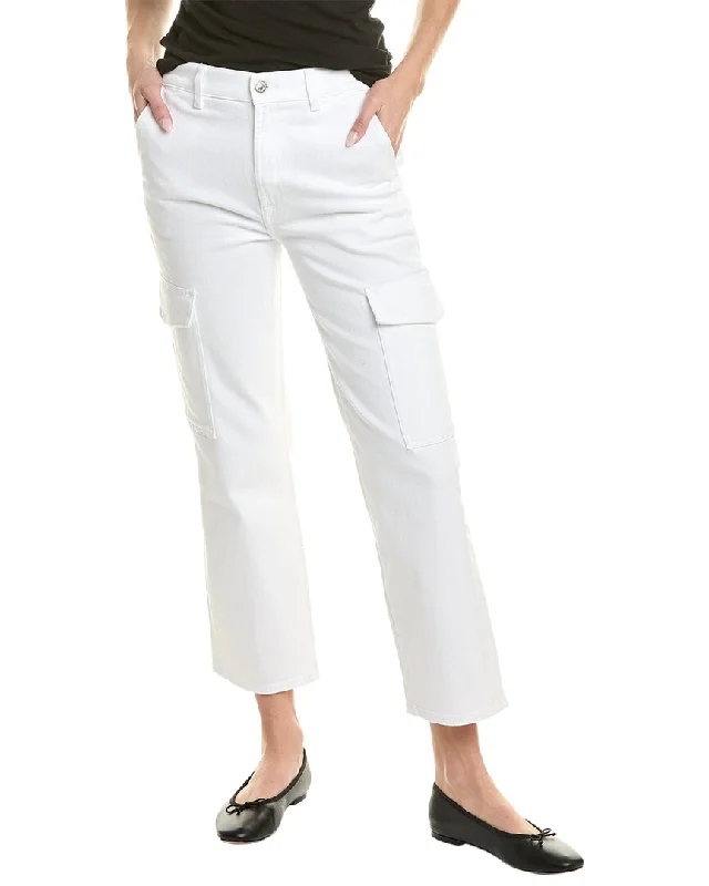 7 For All Mankind Logan Bright White Cargo Jean