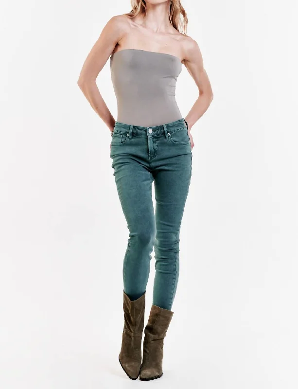 Gisele High Rise Skinny Jeans In Seafoam Haze