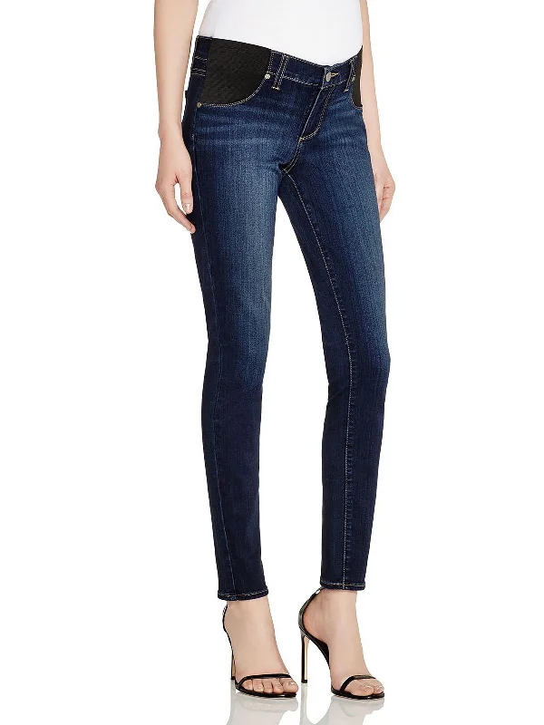 Verdugo Womens Maternity Stretch Skinny Jeans