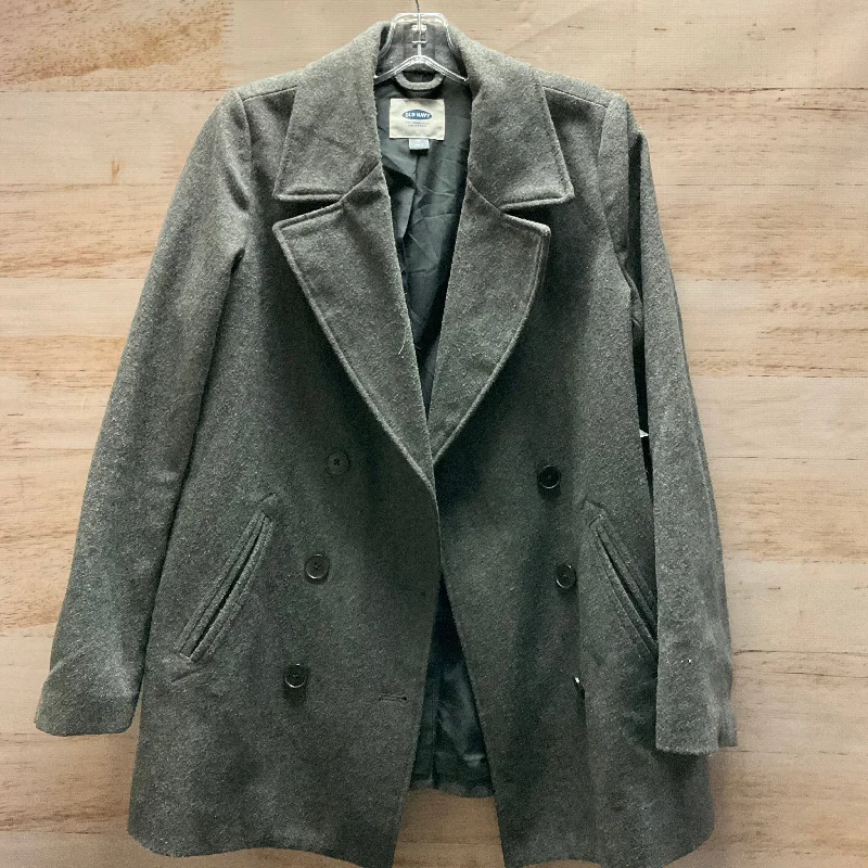 Coat Peacoat By Old Navy In Grey, Size: M