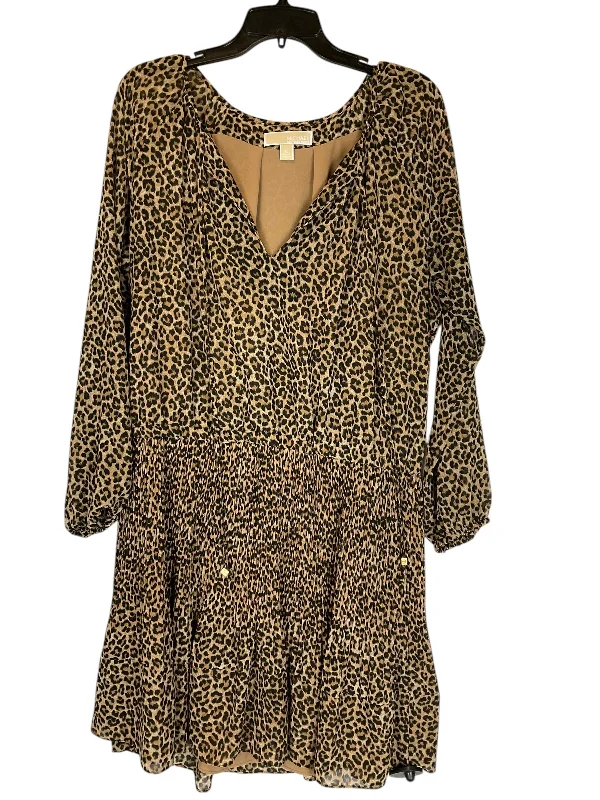 Dress Casual Short By Michael By Michael Kors In Animal Print, Size: Xl